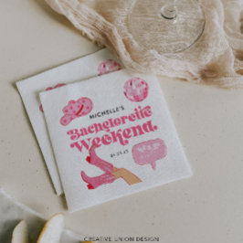 Serviette En Papier Enterrement de vie de jeune fille Last Disco Rodeo