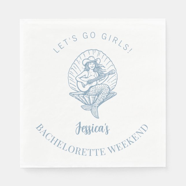 Serviette En Papier Enterrement de vie de jeune fille vachère côtière  (Devant)