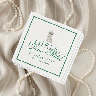 Serviette En Papier Enterrements de Vie de Jeune Fille au Spa Ouragan