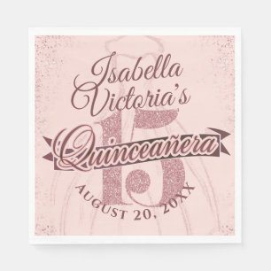 Serviette En Papier Éperche de la Parties scintillant d'or de Quincea