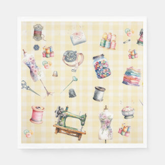 Serviette En Papier Ephémère couture, cercle à coudre, fête