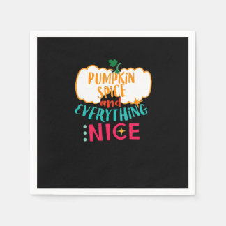 Serviette En Papier Épice citrouille Et Tout Beau Amour Automne Fami