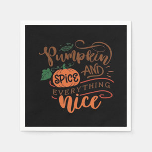Serviette En Papier Épice citrouille Et Tout Joli Sloth