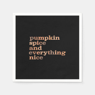 Serviette En Papier Épice citrouille Et Tout Nice Amusant Automne