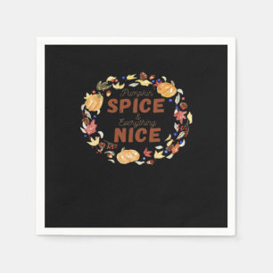 Serviette En Papier Épice citrouille Et Tout Nice Essentiel Amusant