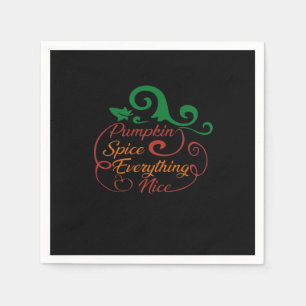 Serviette En Papier Épice citrouille Tout Nice Halloween classique