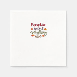 Serviette En Papier Épice citrouille & Tout Nice Latte Lover