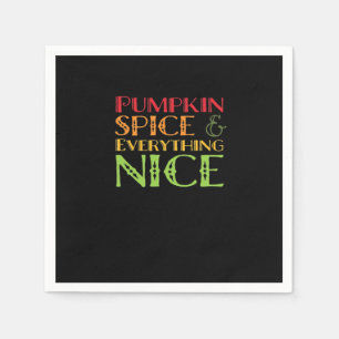 Serviette En Papier Épices citrouilles Et Tout Beau Basique
