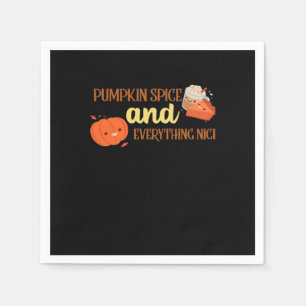 Serviette En Papier Épices citrouilles Et Tout Beau Design Automne