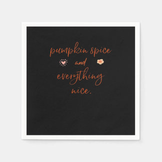 Serviette En Papier Épices citrouilles Et Tout Bien