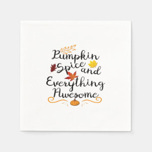 Serviette En Papier Épices citrouilles Et Tout Est Beau - Halloween C