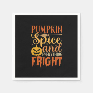 Serviette En Papier Épices citrouilles Et Tout Fright