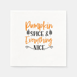 Serviette En Papier Épices citrouilles Et Tout Nice - Automne Automne