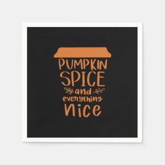 Serviette En Papier Épices citrouilles Et Tout Nice - Automne Automne