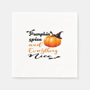 Serviette En Papier Épices citrouilles Et Tout Nice Automne Halloween 