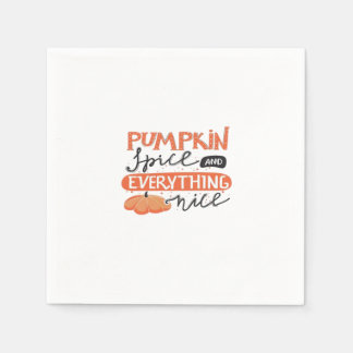 Serviette En Papier Épices citrouilles Et Tout Nice - Citation D'Autom