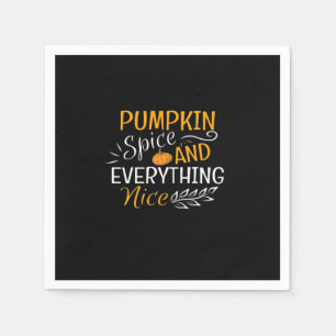 Serviette En Papier Épices citrouilles Et Tout Nice, Hallow Citrouille