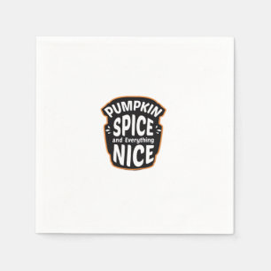 Serviette En Papier Épices citrouilles Et Tout Nice Joli Citrouille Gr