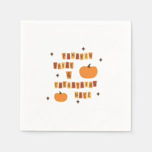 Serviette En Papier Épices citrouilles et tout Nice - Vibes de devis