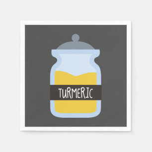Serviette En Papier Épices jaunes tumorales