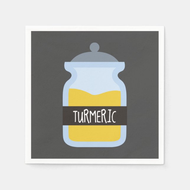 Serviette En Papier Épices jaunes tumorales (Devant)