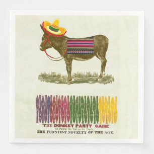 Serviette En Papier Éplucher la queue sur l'âne