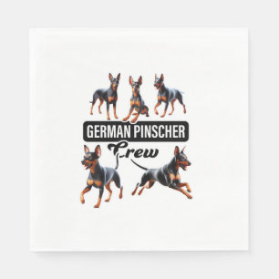 Serviette En Papier Équipage allemand Pinscher