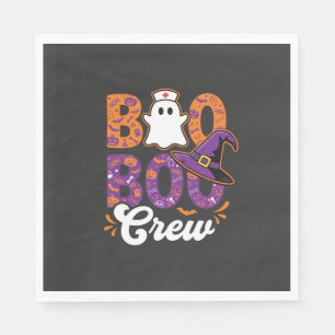 Serviette En Papier Équipage Boo Boo Halloween infirmière fantôme conc