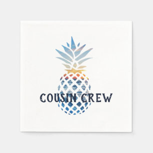 Serviette En Papier Équipage de couchage d'ananas Tropical Personnalis