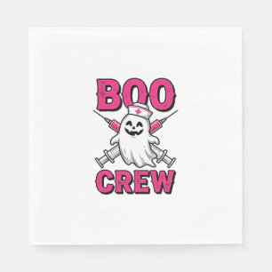 Serviette En Papier Équipe Bouh Infirmière Fantôme Halloween Conceptio