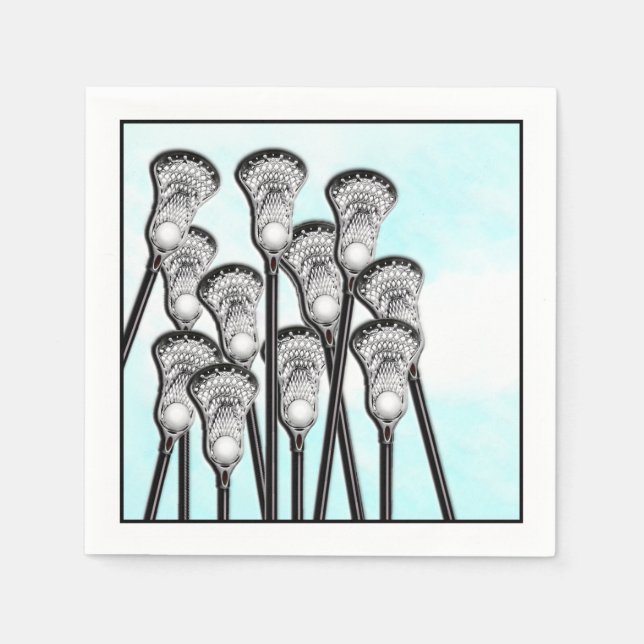 Serviette En Papier Équipe de crosse (Devant)