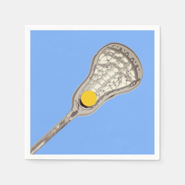 Serviette En Papier Équipe de crosse Bleu clair (Devant)