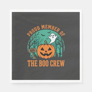 Serviette En Papier Équipe de fantômes de design de citrouille Hallowe