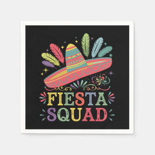 Serviette En Papier Équipe de fête tenue assortie pour la famille Cinc