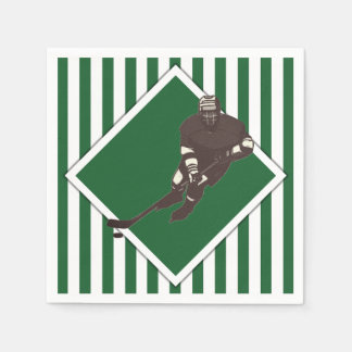 Serviette En Papier Équipe de hockey Green