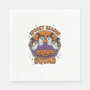 Serviette En Papier Équipe de la saison effrayante T-shirt Halloween f