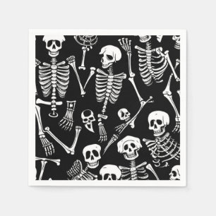 Serviette En Papier Équipe de squelettes 2