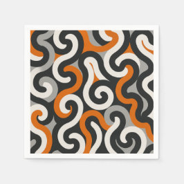 Serviette En Papier Équipe Orange (personnaliser)