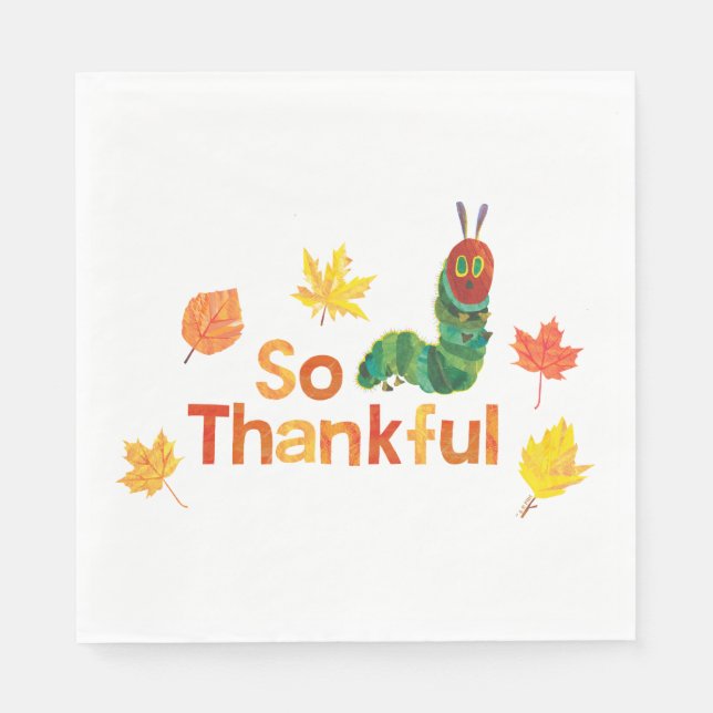 Serviette En Papier Eric Carle | So Thankar Caterpillar (Devant)