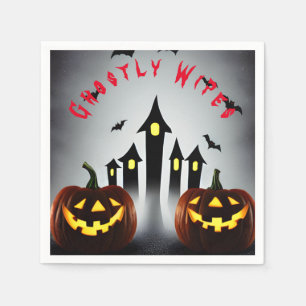 Serviette En Papier Essuie-tout fantomatique Citrouille de Halloween e