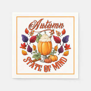 Serviette En Papier État D'Esprit D'Automne