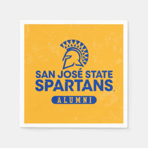 Serviette En Papier État Spartans de San Jose affligé