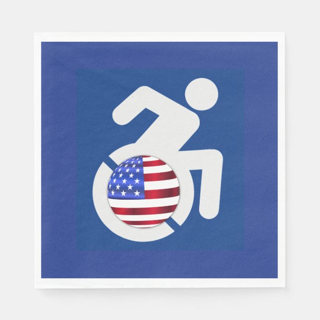 Serviette En Papier États-Unis handicapés (Devant)