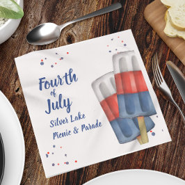 Serviette En Papier Été 4 Juillet Cute Custom
