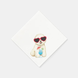 Serviette En Papier Été Bichon Frise