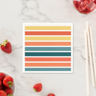 Serviette En Papier Été de '77 Stripes