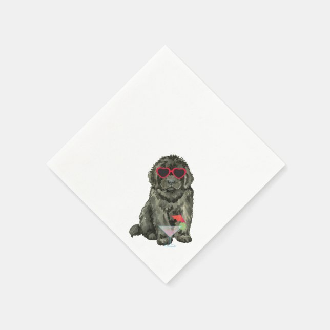 Serviette En Papier Été Napkins de Terre-Neuve (Coin)