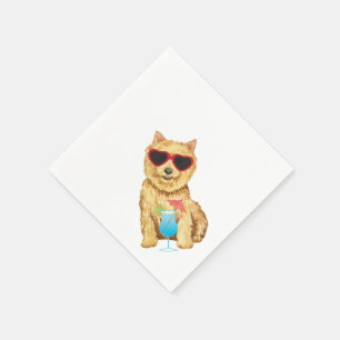 Serviette En Papier Été Norwich Terrier Napkins