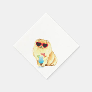 Serviette En Papier Été Pomeranian
