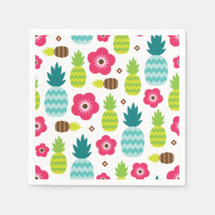 Serviette En Papier Été tropical de l'ananas